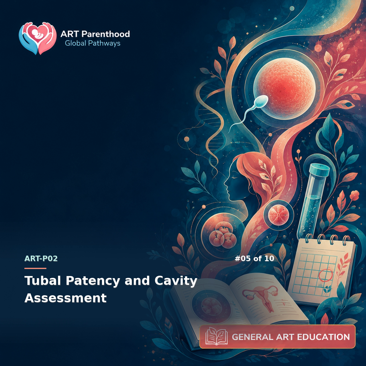 General ART Education education card for ART-LP02-05: Tubal Patency and Cavity Assessment.