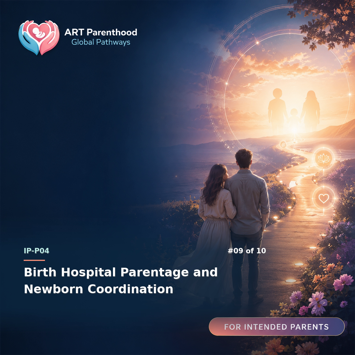 Intended Parents education card for IP-LP04-09: Birth Hospital Parentage and Newborn Coordination.